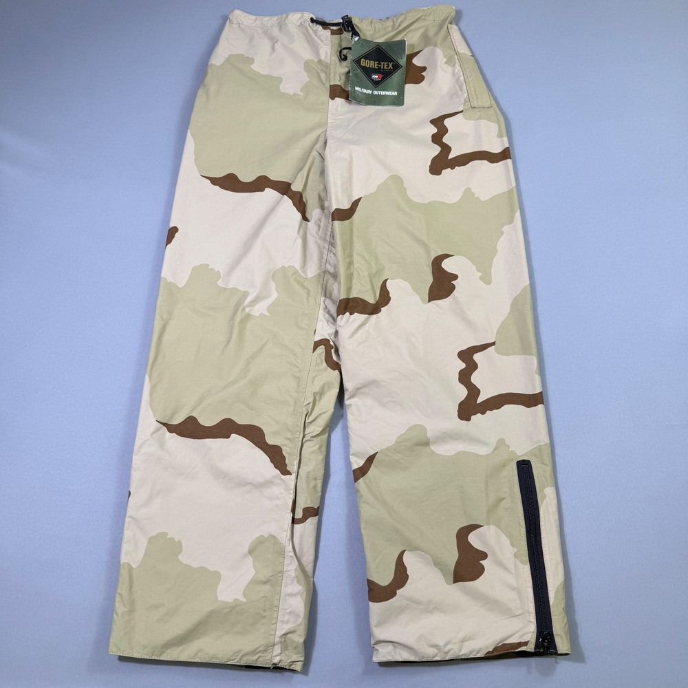Gore-Tex Reversible Military Trousers Mens 34x30 Desert Woodland Camo Waterproof